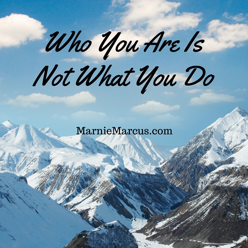 Who You Are Is Not What You Do